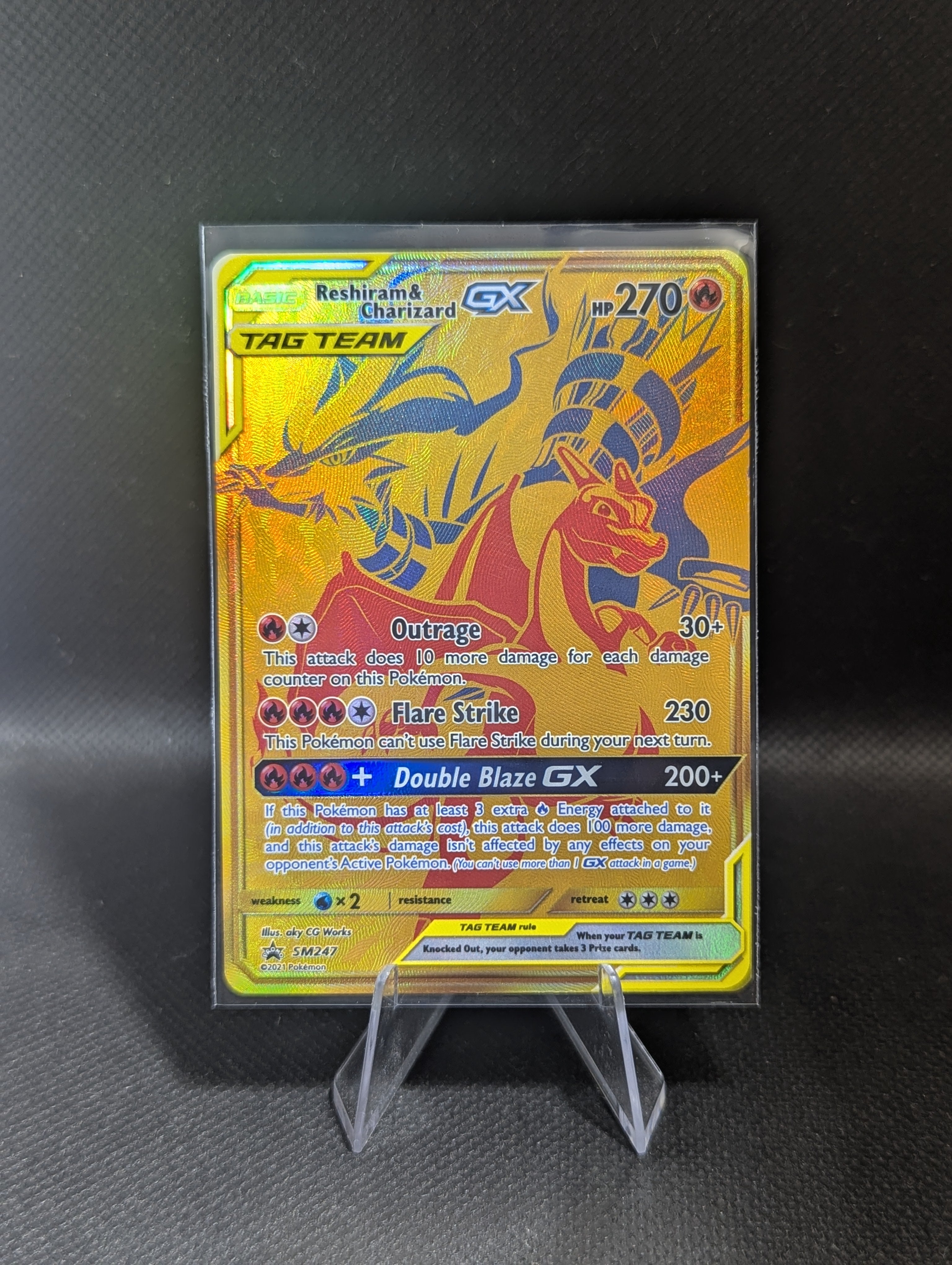 Reshiram & Charizard GX SM247 - English