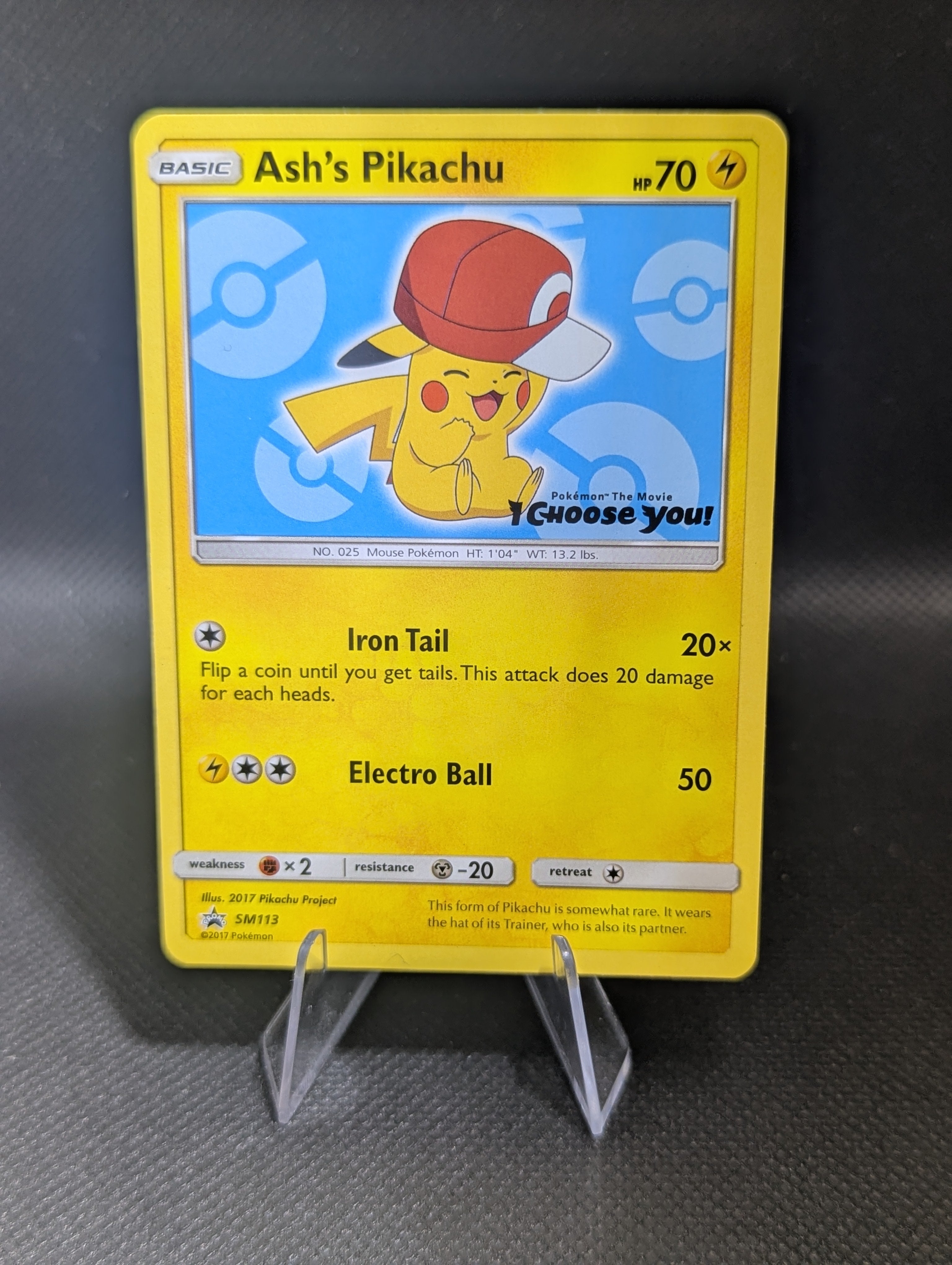 Ash's Pikachu SM113 - English