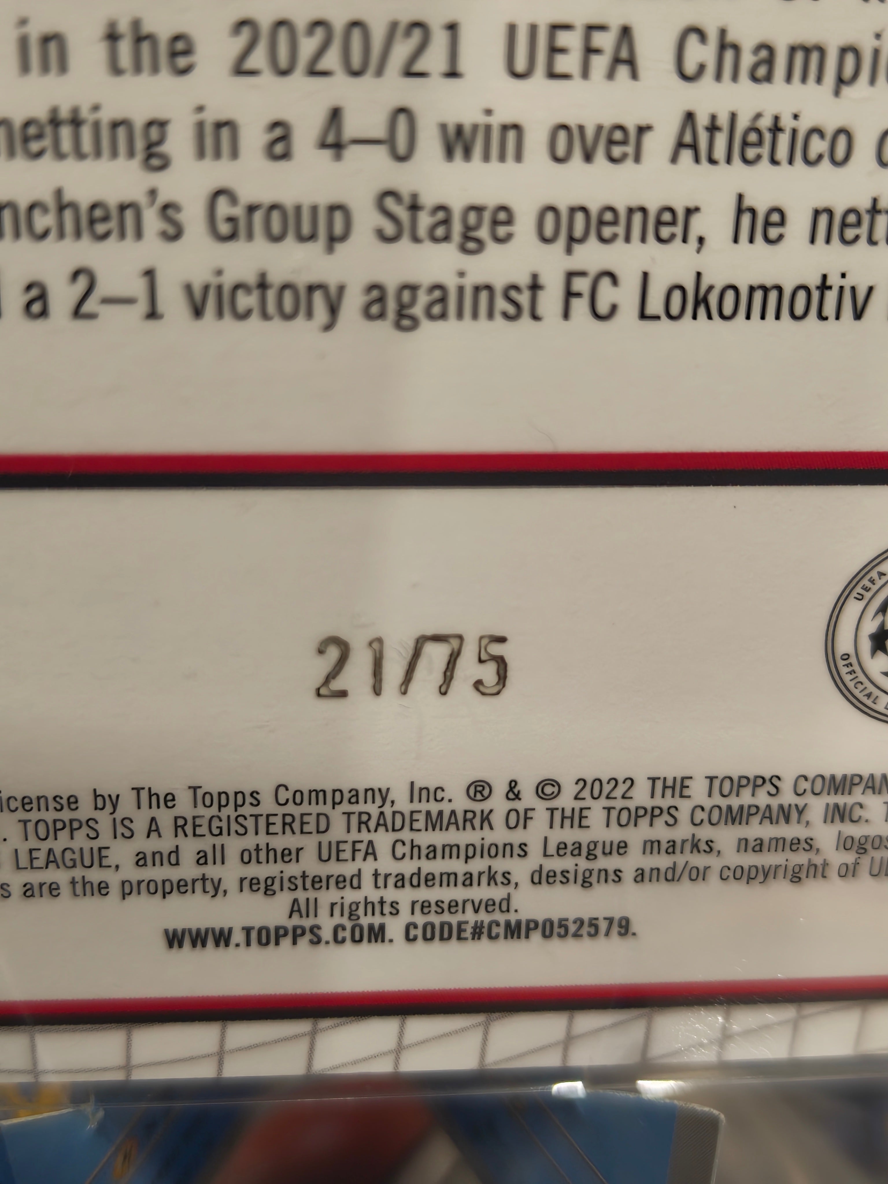 Leon Goretzka – Blue Merlin Refractor /75